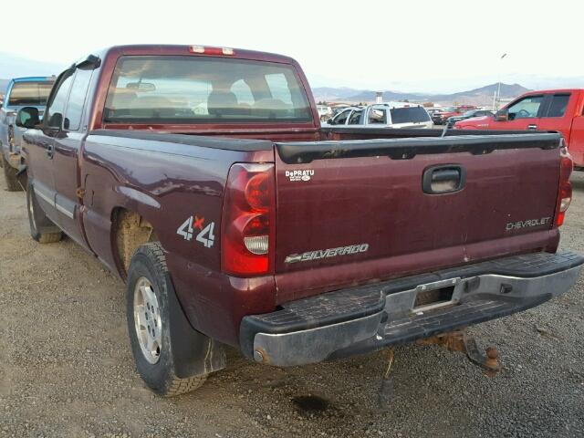 2GCEK19T831112668 - 2003 CHEVROLET SILVERADO BURGUNDY photo 3