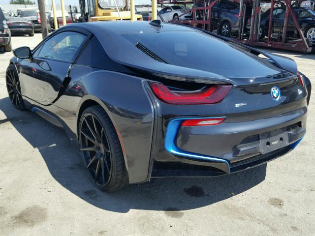 WBY2Z2C51FV392983 - 2015 BMW I8 BLACK photo 3