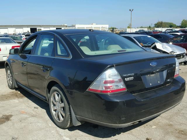 1FAHP24W29G109904 - 2009 FORD TAURUS BLACK photo 3