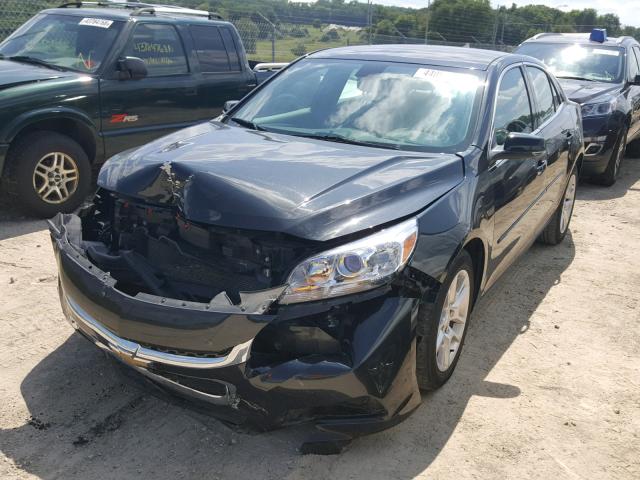 1G11C5SLXFF338102 - 2015 CHEVROLET MALIBU 1LT BLACK photo 2
