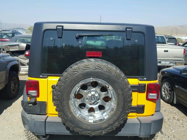 1C4AJWAG7CL222909 - 2012 JEEP WRANGLER S 黄色 照片 6