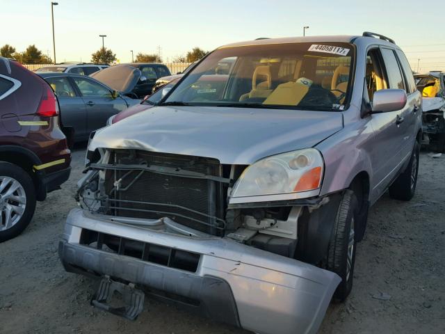 2HKYF18423H602503 - 2003 HONDA PILOT EX SILVER photo 2