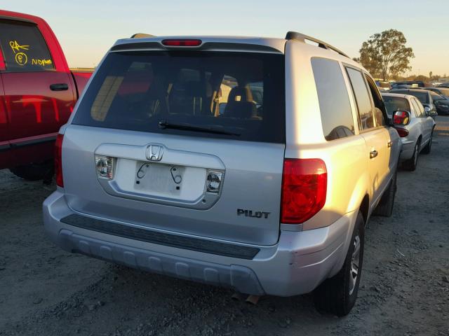 2HKYF18423H602503 - 2003 HONDA PILOT EX SILVER photo 4