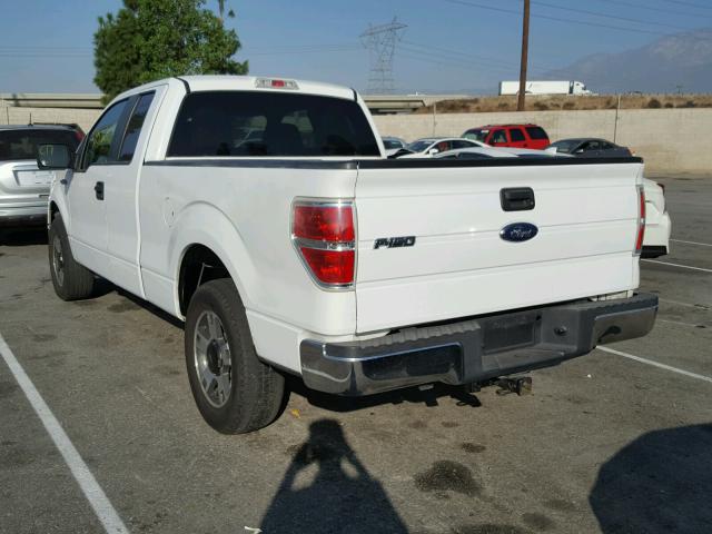 1FTEX1C81AFA03058 - 2010 FORD F150 WHITE photo 3