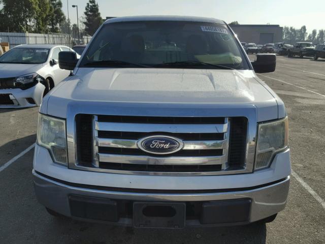 1FTEX1C81AFA03058 - 2010 FORD F150 WHITE photo 9