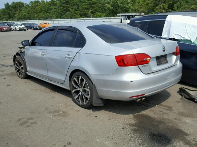 3VW2K7AJXCM306429 - 2012 VOLKSWAGEN JETTA BASE 银色 照片 3
