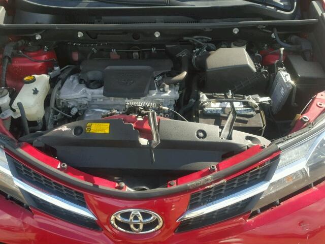 2T3WFREV9EW098840 - 2014 TOYOTA RAV4 RED photo 7