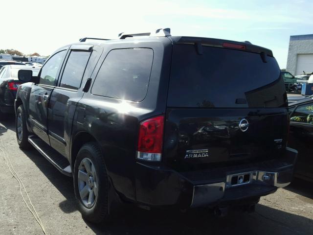 5N1AA08BX4N735211 - 2004 NISSAN ARMADA BLACK photo 3