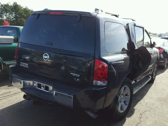 5N1AA08BX4N735211 - 2004 NISSAN ARMADA BLACK photo 4