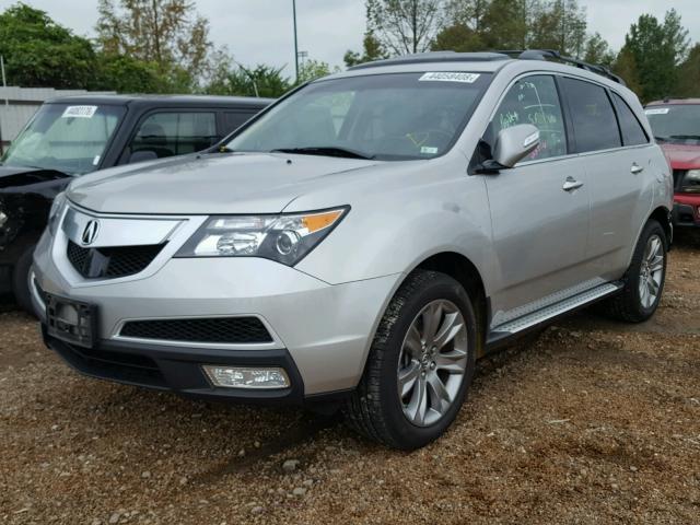 2HNYD2H6XCH523628 - 2012 ACURA MDX ADVANC ვერცხლისფერი ფოტო 2