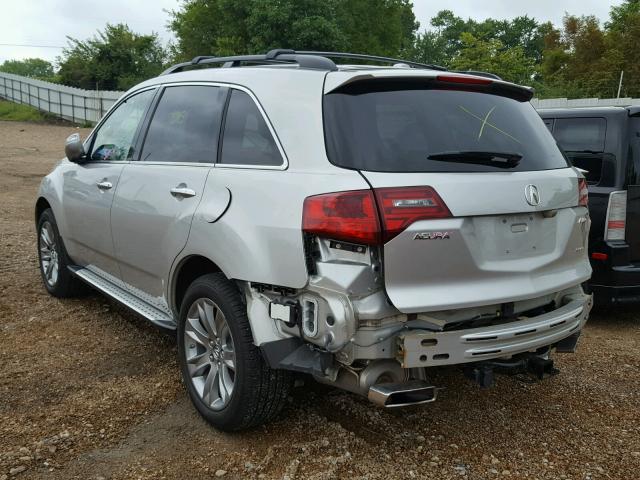 2HNYD2H6XCH523628 - 2012 ACURA MDX ADVANC ვერცხლისფერი ფოტო 3