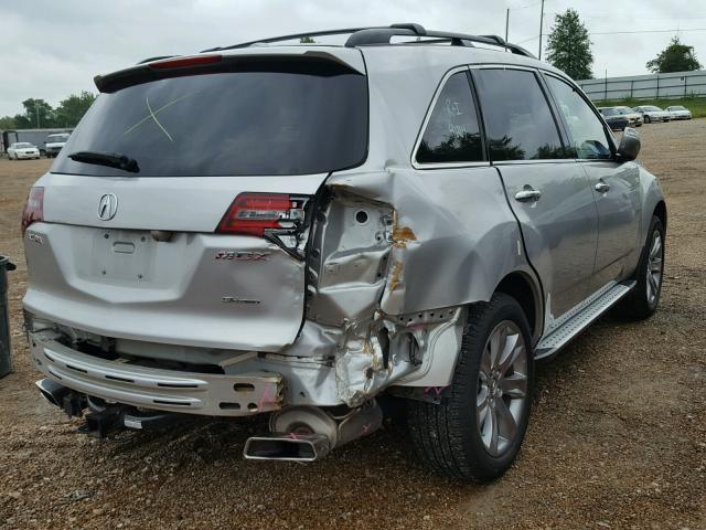 2HNYD2H6XCH523628 - 2012 ACURA MDX ADVANC ვერცხლისფერი ფოტო 4
