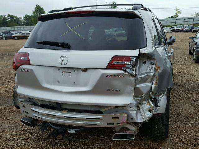 2HNYD2H6XCH523628 - 2012 ACURA MDX ADVANC SILVER photo 9