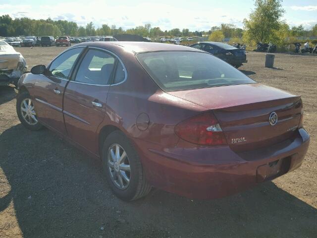 2G4WD532551212442 - 2005 BUICK LACROSSE C RED photo 3