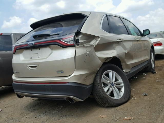 2FMPK4J93HBB67763 - 2017 FORD EDGE SEL TAN photo 4