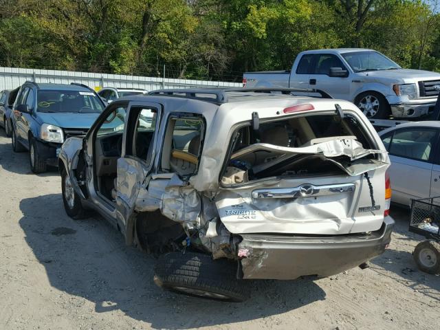 4F2YU09192KM12718 - 2002 MAZDA TRIBUTE LX BEIGE photo 3