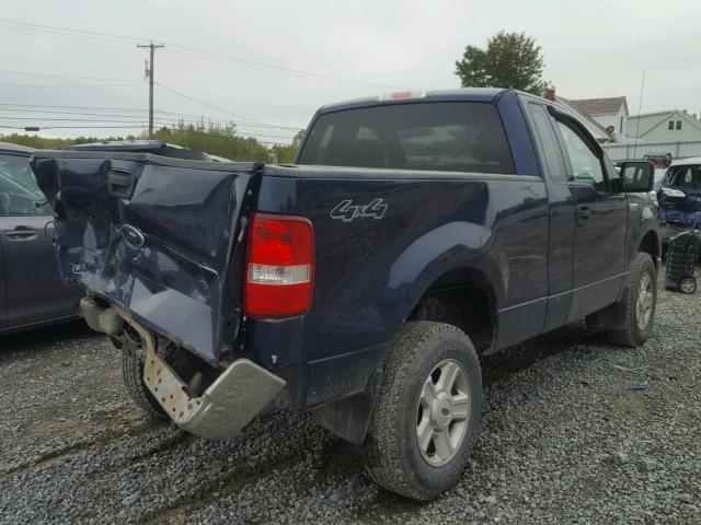 1FTRF14W74NB91581 - 2004 FORD F150 BLUE photo 4