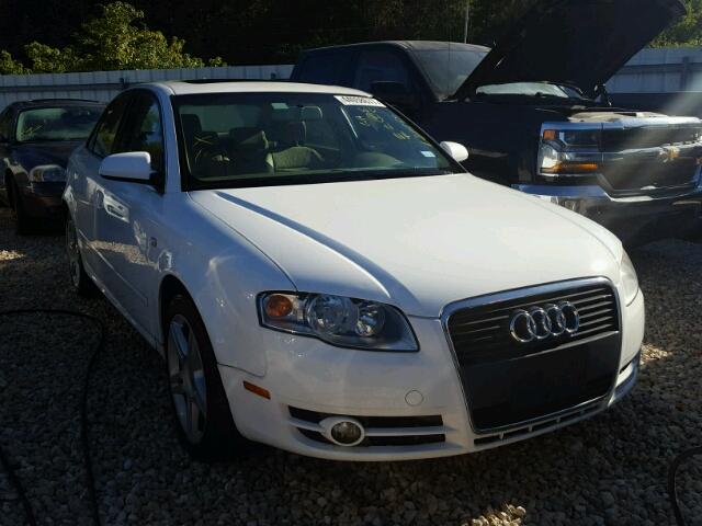 WAUAF78E38A048266 - 2008 AUDI A4 WHITE photo 1