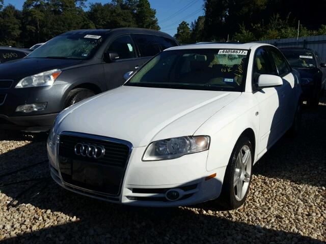 WAUAF78E38A048266 - 2008 AUDI A4 WHITE photo 2