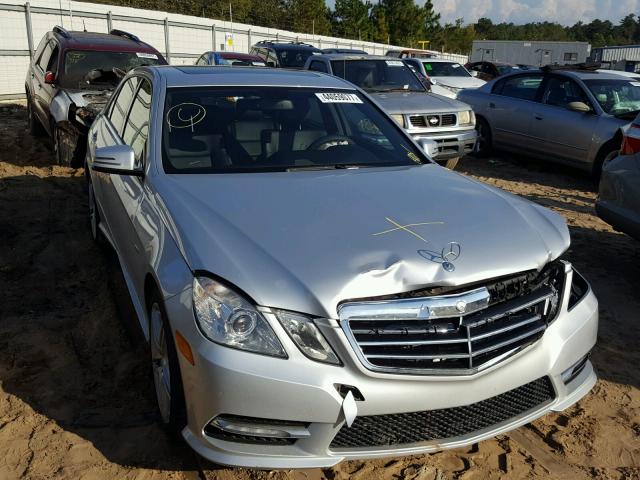 WDDHF5KB3CA613604 - 2012 MERCEDES-BENZ E 350 SILVER photo 1