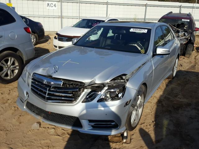 WDDHF5KB3CA613604 - 2012 MERCEDES-BENZ E 350 SILVER photo 2