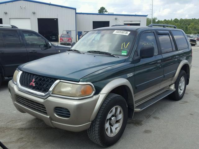 JA4LS31H91P014365 - 2001 MITSUBISHI MONTERO SP GREEN photo 2