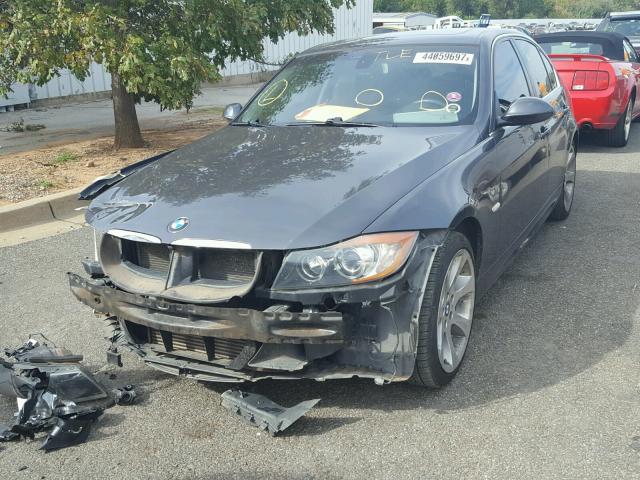 WBAVB73508KY65127 - 2008 BMW 335 I GRAY photo 2