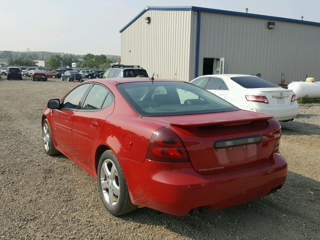2G2WC55C381117190 - 2008 PONTIAC GRAND PRIX RED photo 3