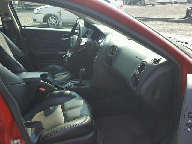 2G2WC55C381117190 - 2008 PONTIAC GRAND PRIX RED photo 5