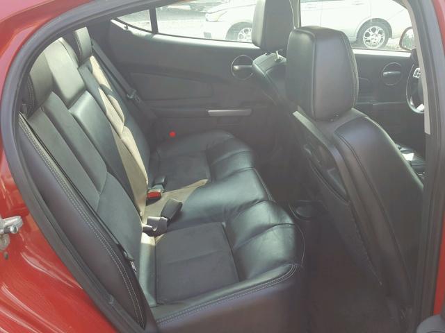 2G2WC55C381117190 - 2008 PONTIAC GRAND PRIX RED photo 6