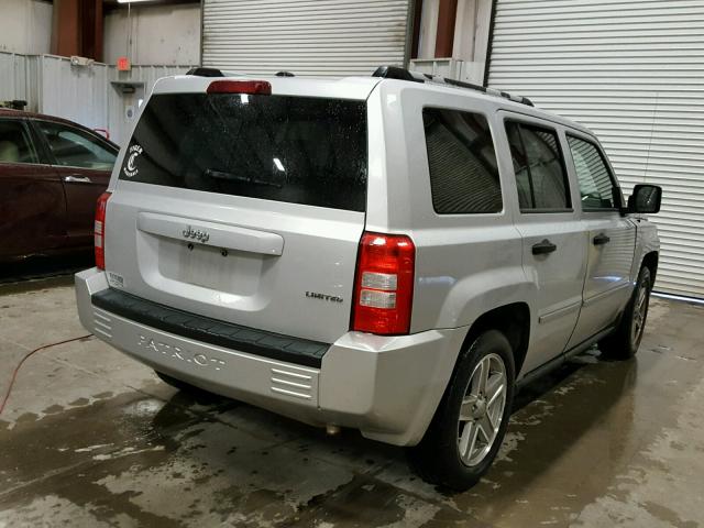 1J8FT48WX8D520303 - 2008 JEEP PATRIOT LI SILVER photo 4