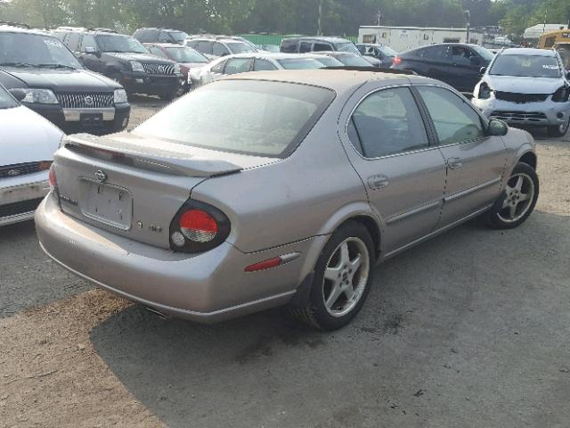 JN1CA31D01T619570 - 2001 NISSAN MAXIMA GXE GRAY photo 4