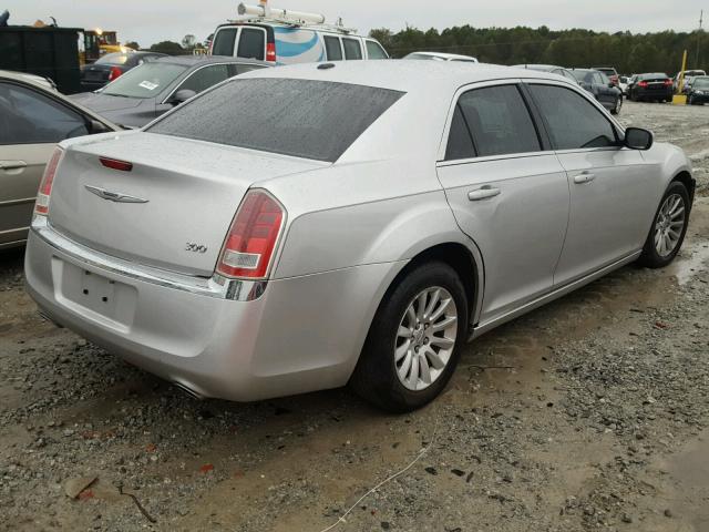 2C3CCAAG5CH208028 - 2012 CHRYSLER 300 SILVER photo 4