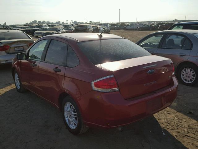 1FAHP3FN7BW150566 - 2011 FORD FOCUS SE RED photo 3