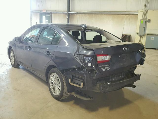 4S3GKAB67H3602727 - 2017 SUBARU IMPREZA PR GRAY photo 3