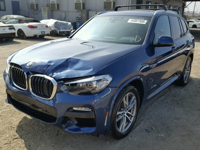 5UXTR9C51JLC74601 - 2018 BMW X3 XDRIVEM BLUE photo 2