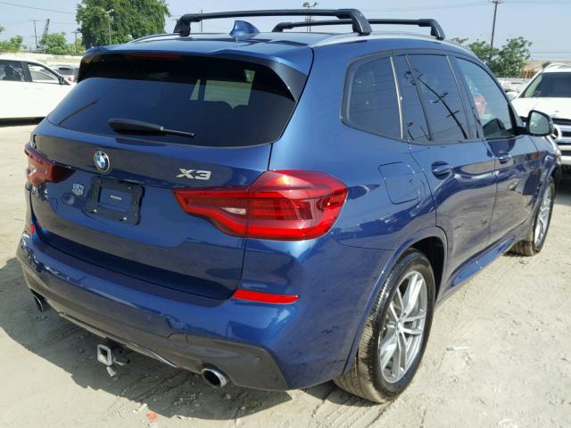 5UXTR9C51JLC74601 - 2018 BMW X3 XDRIVEM BLUE photo 4