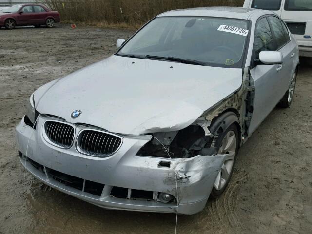 WBANB53517CP05805 - 2007 BMW 550 I SILVER photo 2