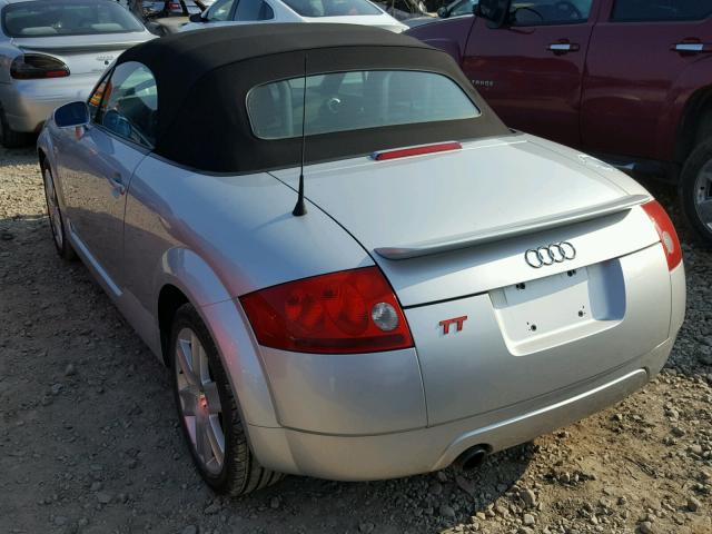 TRUTC28N231013272 - 2003 AUDI TT SILVER photo 3