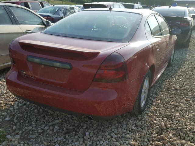 2G2WP552861258264 - 2006 PONTIAC GRAND PRIX RED photo 4