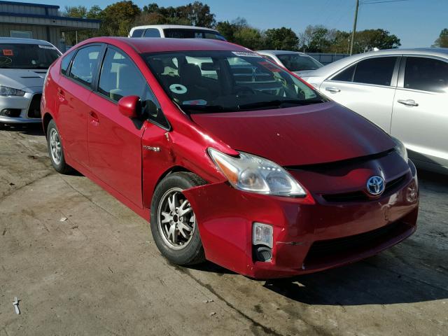 JTDKN3DU2A1095892 - 2010 TOYOTA PRIUS RED photo 1