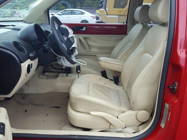 3VWRW31C17M520261 - 2007 VOLKSWAGEN NEW BEETLE Qırmızı foto 5