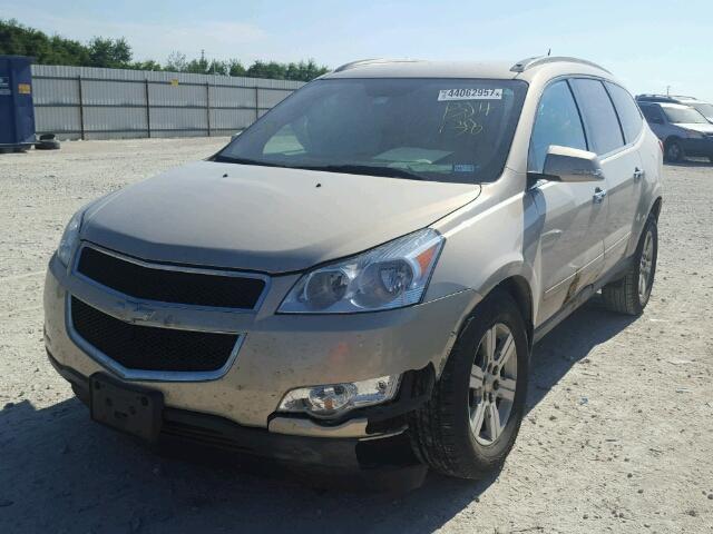 1GNKRGED2BJ413836 - 2011 CHEVROLET TRAVERSE L TAN photo 2