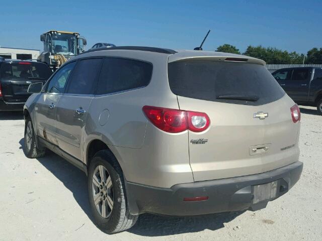 1GNKRGED2BJ413836 - 2011 CHEVROLET TRAVERSE L TAN photo 3