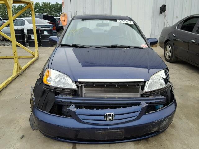 JHMES267X2S001954 - 2002 HONDA CIVIC EX 蓝色 照片 9