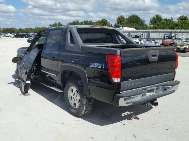 3GNEK12T04G237237 - 2004 CHEVROLET AVALANCHE BLACK photo 3