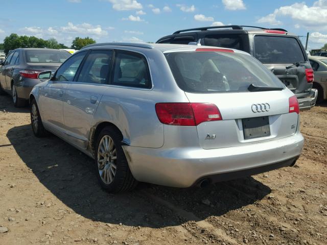 WAUKH74F66N119737 - 2006 AUDI A6 AVANT Q SILVER photo 3