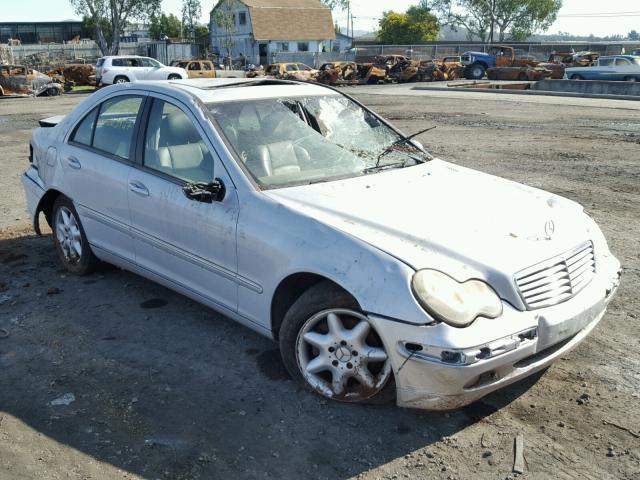 WDBRF61J93F335726 - 2003 MERCEDES-BENZ C 240 SILVER photo 1