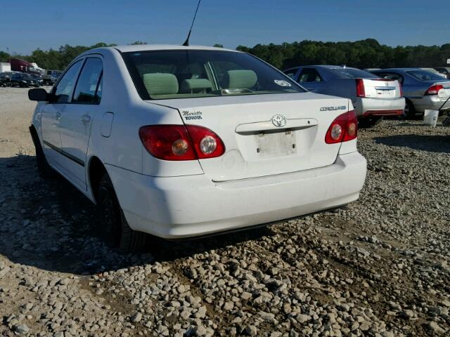 1NXBR32E08Z045903 - 2008 TOYOTA COROLLA WHITE photo 3