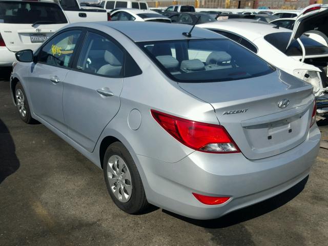 KMHCT4AE3FU912737 - 2015 HYUNDAI ACCENT GLS SILVER photo 3